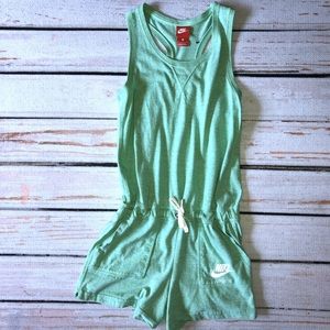 NWOT Nike girls green romper 16 xl